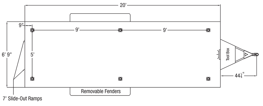 Sundowner Sportman Bumper Pull Trailer Floorplan