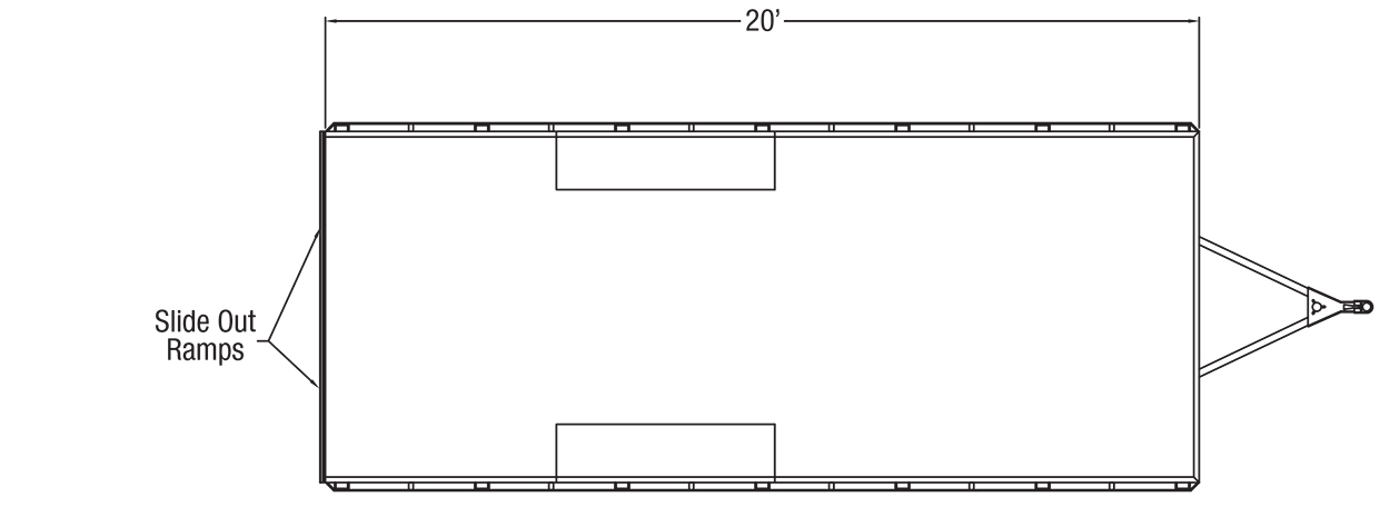 Sundowner Sportman Bumper Pull Trailer Floorplan