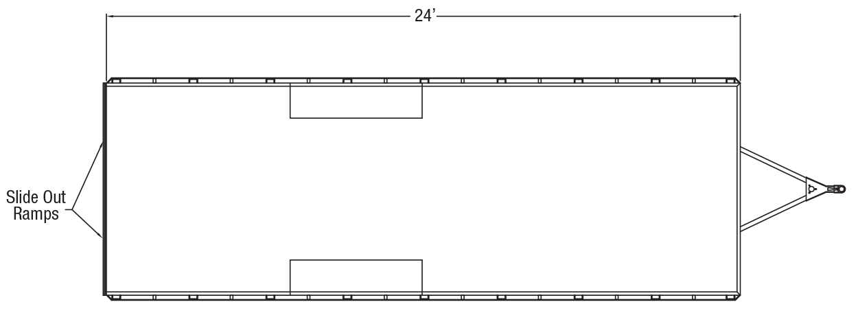Sundowner Sportman Bumper Pull Trailer Floorplan