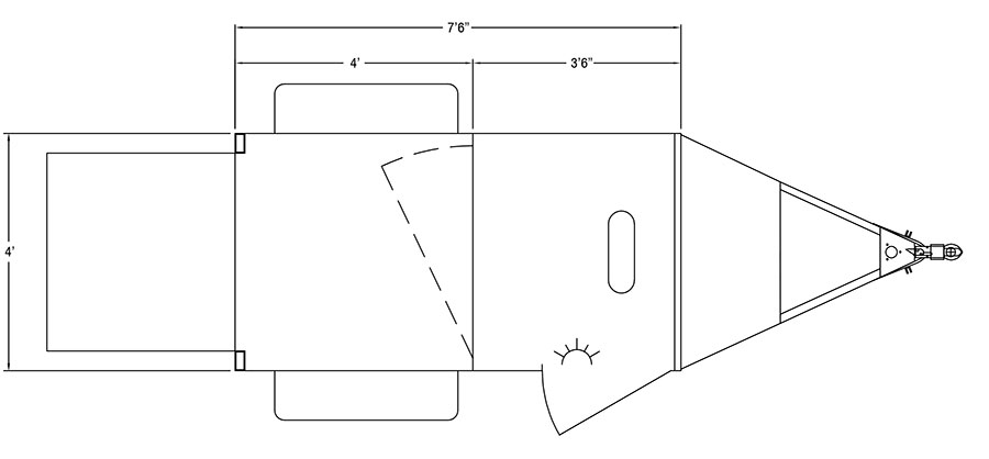 Sundowner MiniStock Trailer Floorplan