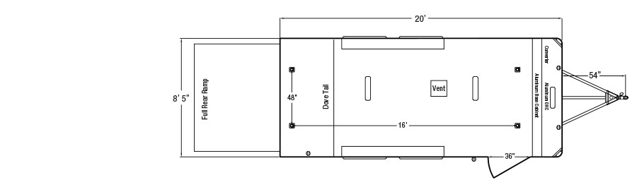 Sundowner 20ft Race Series Trailer Floorplan