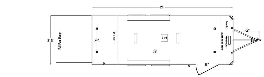 Sundowner 24ft Race Series Trailer Floorplan