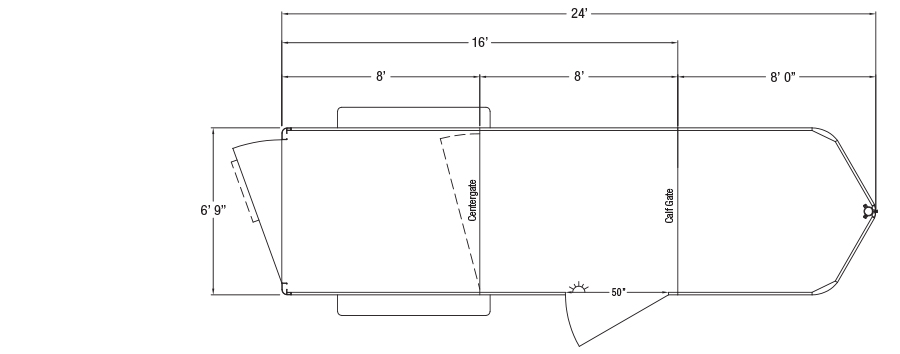 Sundowner Sportman Gooseneck Trailer Floorplan