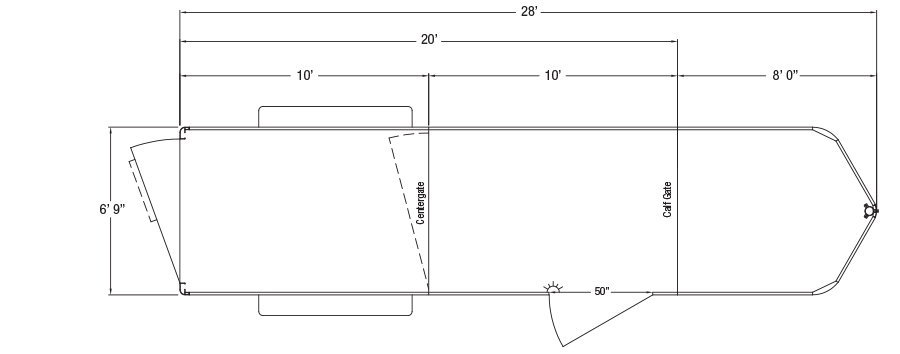 Sundowner Sportman Gooseneck Trailer Floorplan