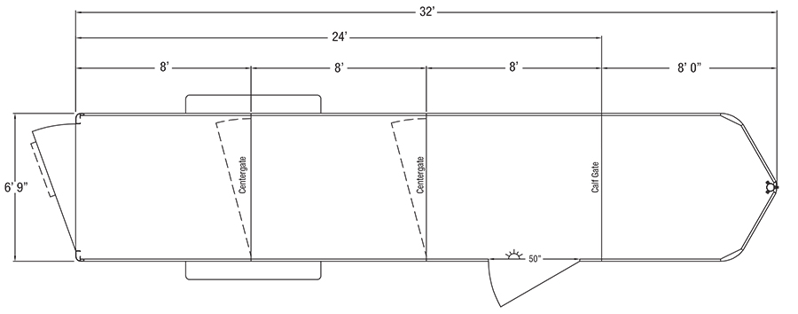 Sundowner Sportman Gooseneck Trailer Floorplan