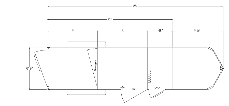 Sundowner Sportman Gooseneck Trailer Floorplan