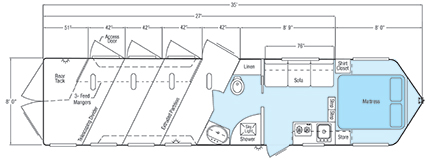 Sundowner Special Edition Living Quarter 8008 Floorplan