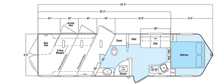Sundowner Special Edition Living Quarter 8010 Floorplan