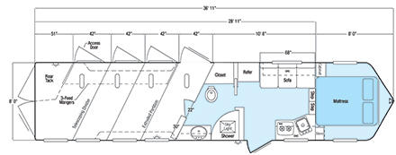 Sundowner Special Edition Living Quarter 8010 Floorplan