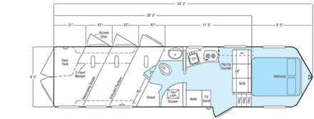 Sundowner Special Edition Living Quarter 8011 Floorplan