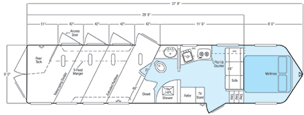 Sundowner Special Edition Living Quarter 8011 Floorplan