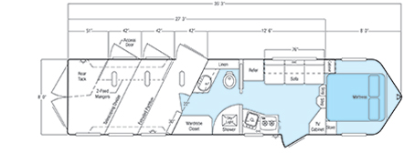 Sundowner Special Edition Living Quarter 8012 Floorplan
