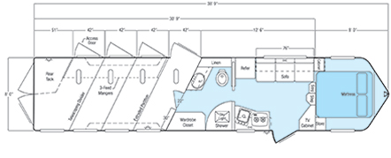Sundowner Special Edition Living Quarter 8012 Floorplan