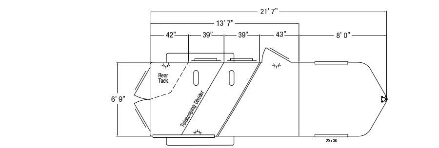 Sundowner Sportman Gooseneck Trailer Floorplan