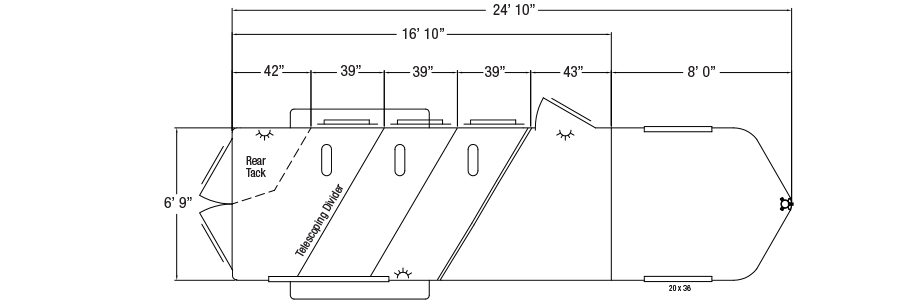 Sundowner Sportman Gooseneck Trailer Floorplan