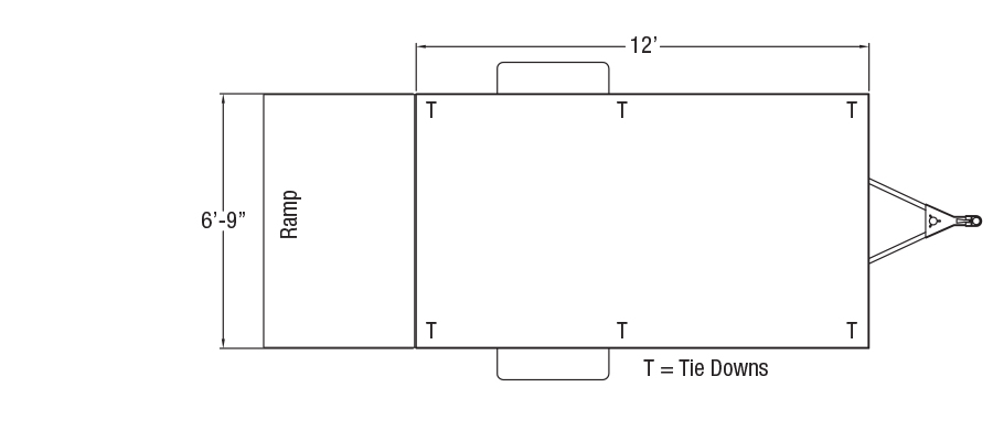 Sundowner Sportman Bumper Pull Trailer Floorplan