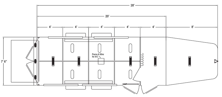 Sundowner Showman Gooseneck Trailer Floorplan