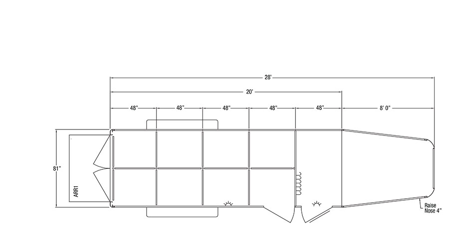 Sundowner Showman Gooseneck Trailer Floorplan