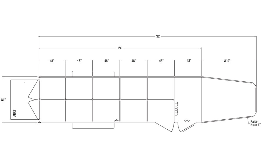 Sundowner Showman Gooseneck Trailer Floorplan