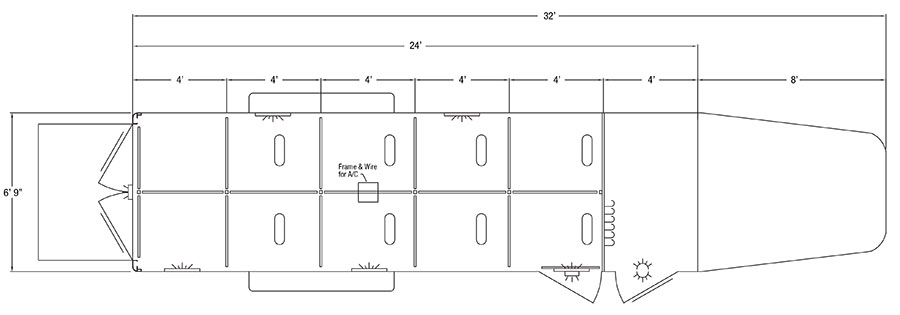 Sundowner Showman GT Gooseneck Trailer Floorplan