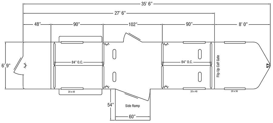 Sundowner Sportman Bumper Pull Trailer Floorplan