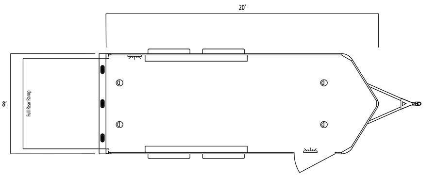 Sundowner Cargo Gooseneck Trailer Floorplan