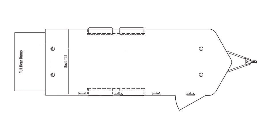 Sundowner Sportman Bumper Pull Trailer Floorplan
