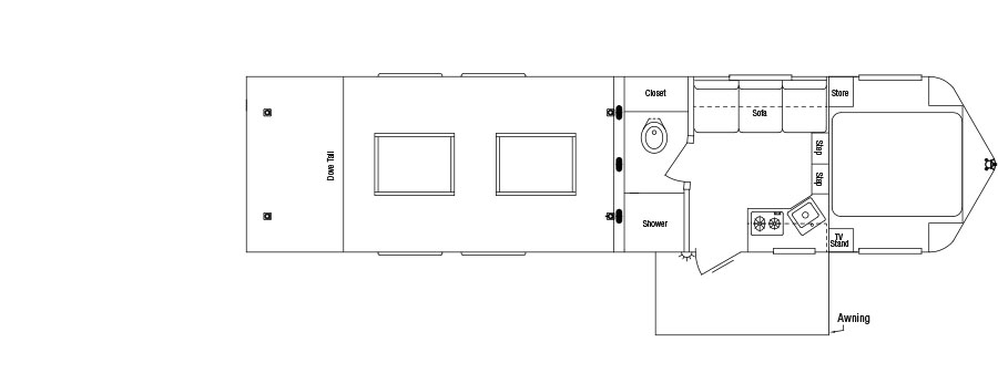 Sundowner Toy Hauler Gooseneck Trailer Floorplan
