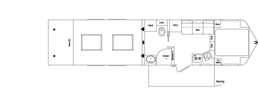 Sundowner Toy Hauler Gooseneck Trailer Floorplan