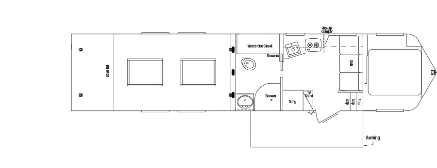 Sundowner Toy Hauler Gooseneck Trailer Floorplan