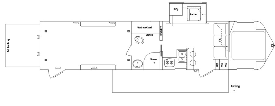 Sundowner Toy Hauler Gooseneck Trailer Floorplan