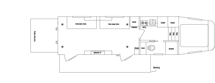 Sundowner Toy Hauler Gooseneck Trailer Floorplan